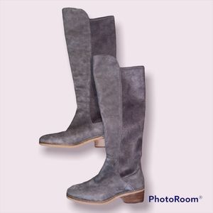 Lucky Brand knee high boots in earthy grey 8.5 🤍